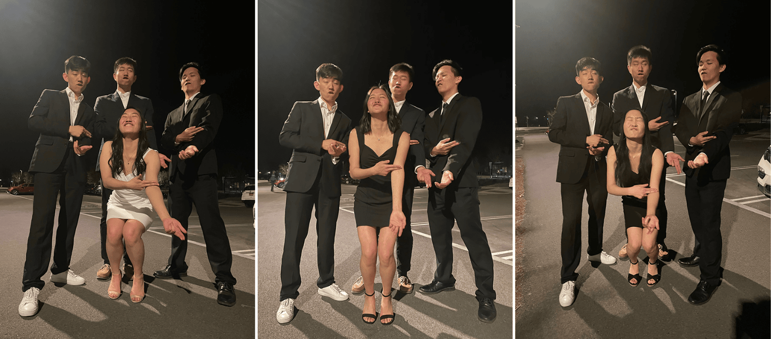 dum moment shows off their sheesh faces